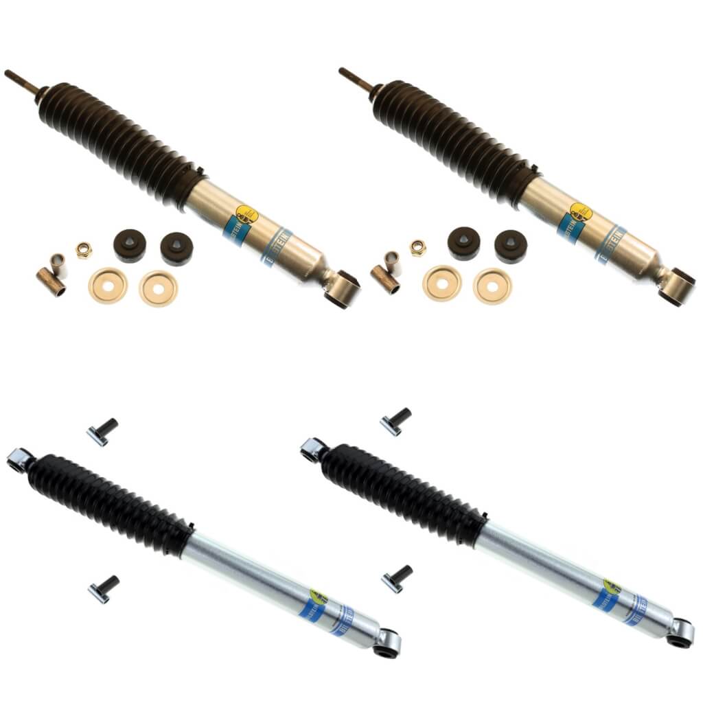 Bilstein 5100 4″ Front and 2″ Rear Lift Shocks 80’98 Ford F250 2WD