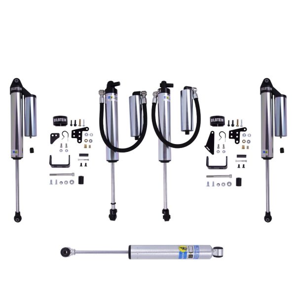 Bilstein B8 8100 Remote Reservoir 2-3″ Front, 2-4.5″ Rear Shocks w/ Stabilizer For 2020-2022 Jeep Gladiator