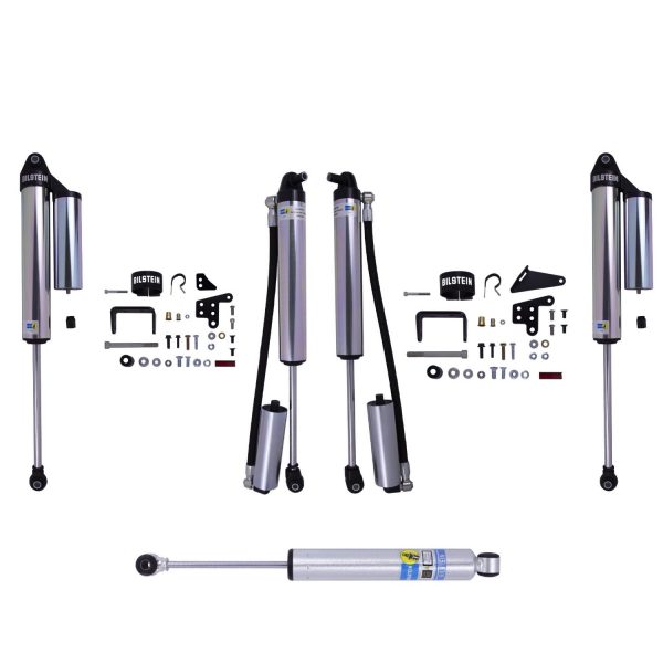 Bilstein B8 8100 Remote Reservoir 3-4.5″ Front, 2-4.5″ Rear Shocks w/ Stabilizer For 2020-2022 Jeep Gladiator