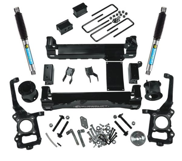 SuperLift 4.5″ Lift Kit For 2009-2014 Ford F-150 4WD – with Bilstein Rear Shocks