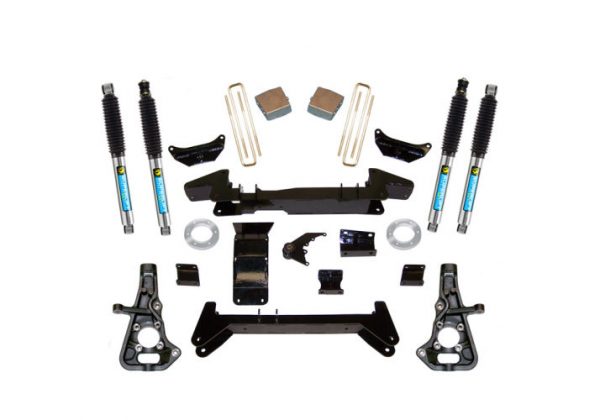SuperLift 6″ Lift Kit 2001-2010 Chevy Silverado GMC Sierra 2500HD/3500 4WD Knuckle Kit Bilstein Shocks