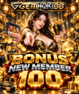 Bonus New Member 100 Gemhoki88